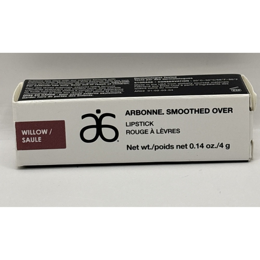 Arbonne Smoothed Over‎ Lipstick Color Willow #7922 Discontinued New